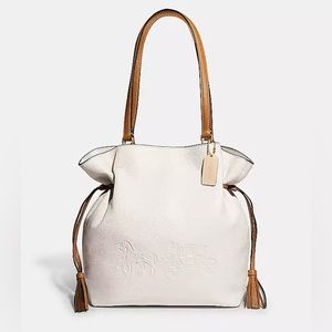 Coach Andy tote colorblock cream/tan